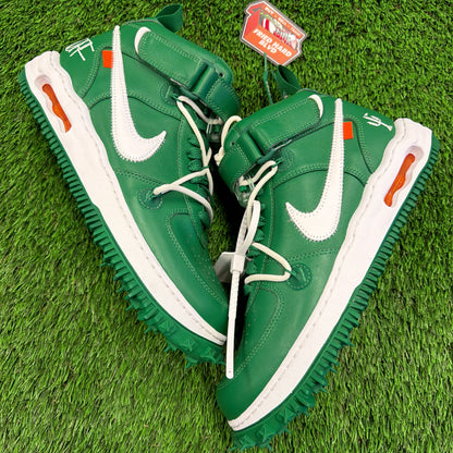 Nike Air Force 1 Mid Off-White Pine Green