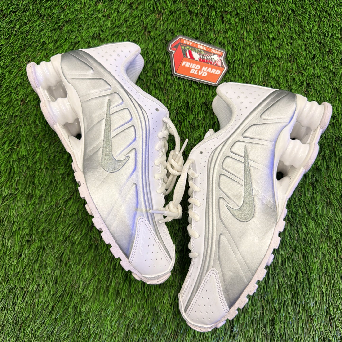 Nike Shox R4 GS 'White Metallic Silver' 2025
