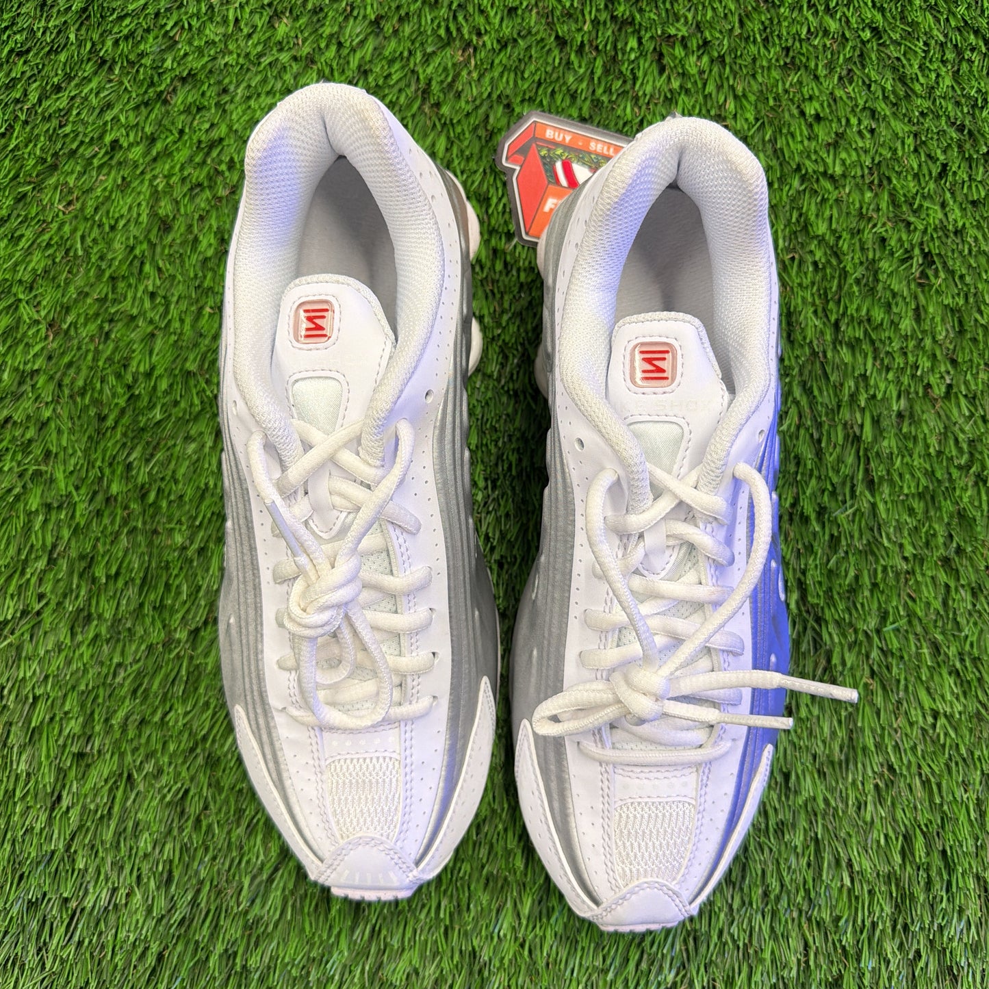 Nike Shox R4 GS 'White Metallic Silver' 2025