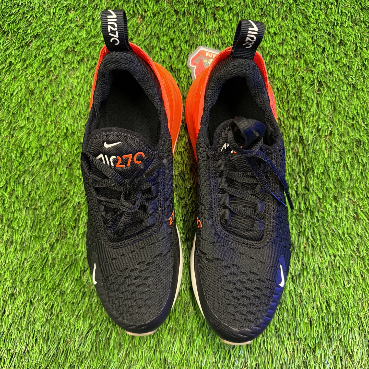 Nike Air Max 270 GS 'Black/Bright Crimson/Phantom/Total Orange'