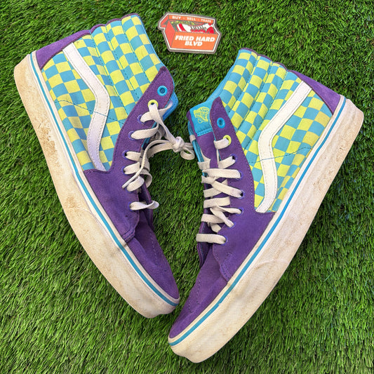 Vans Purple Green Teal Checker
