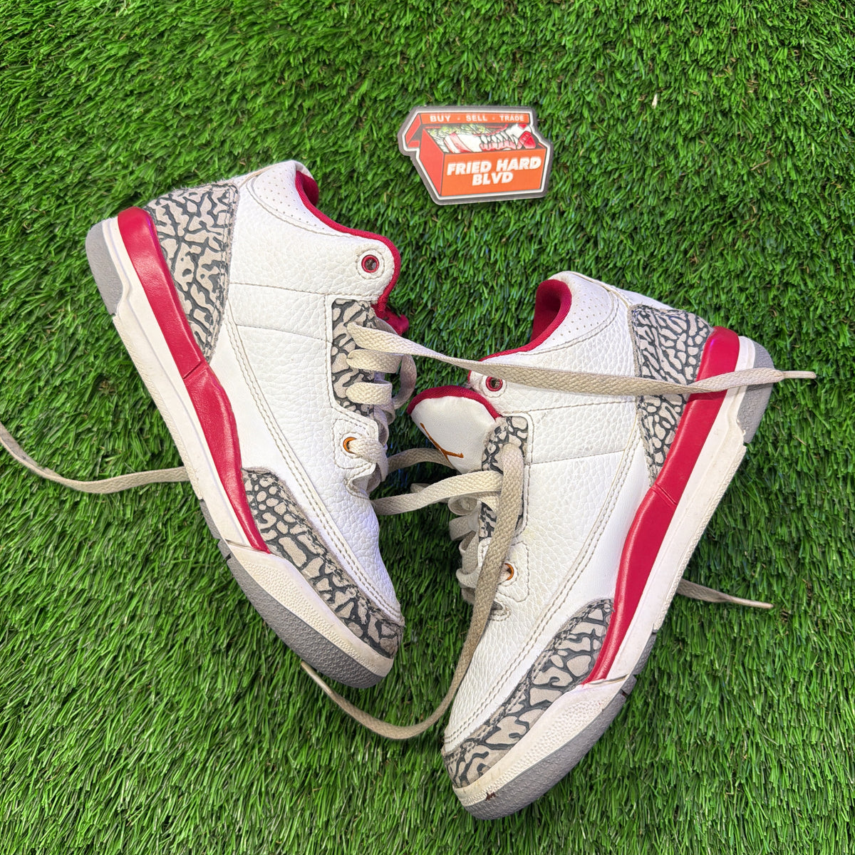 Air Jordan 3 Retro GS 'Cardinal Red'