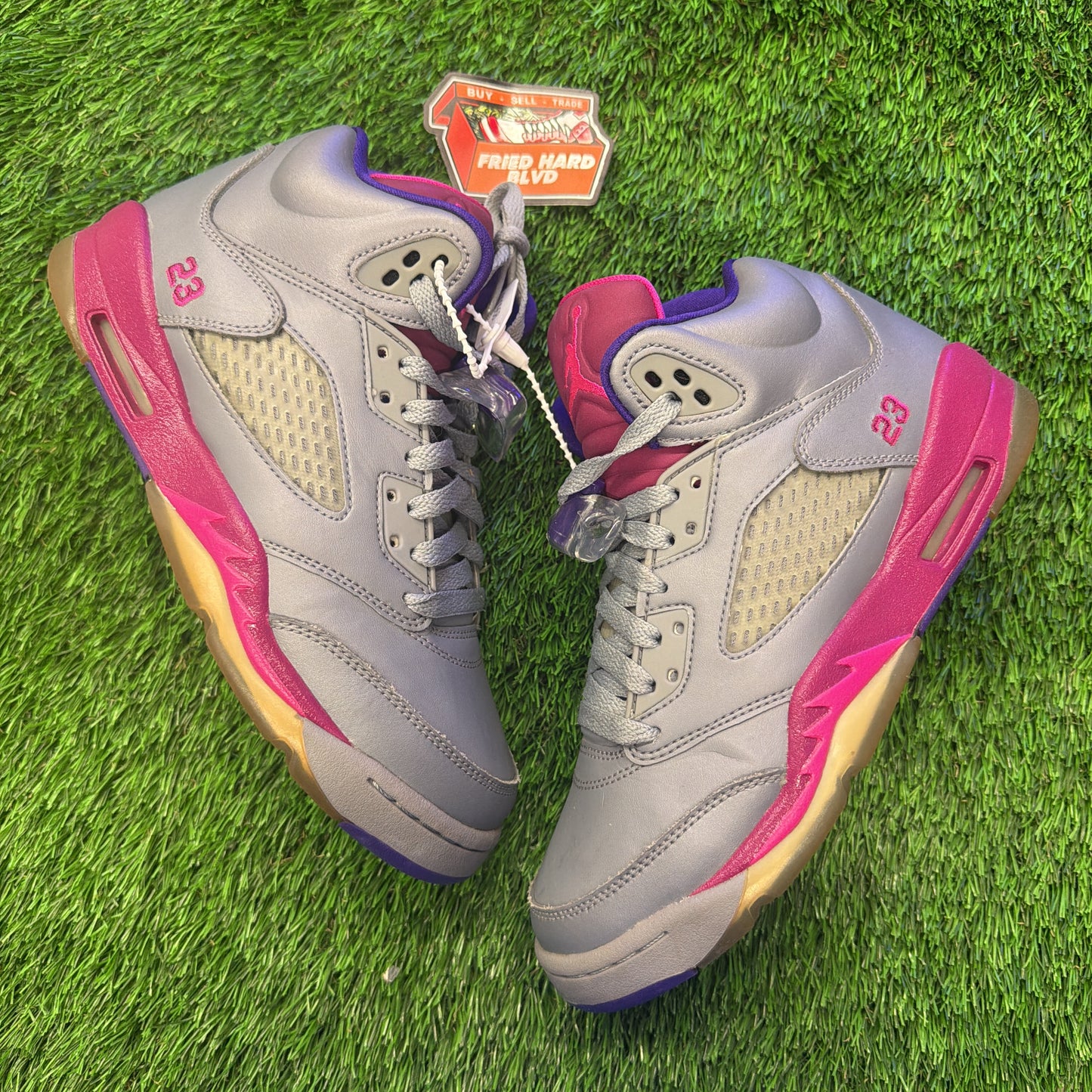 Air Jordan 5 Retro GS 'Cement Grey Pink'