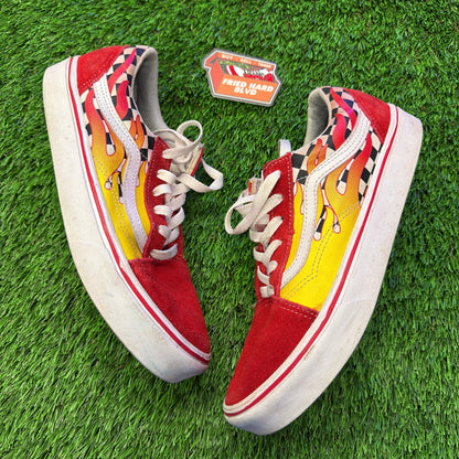 Vans Red Flame