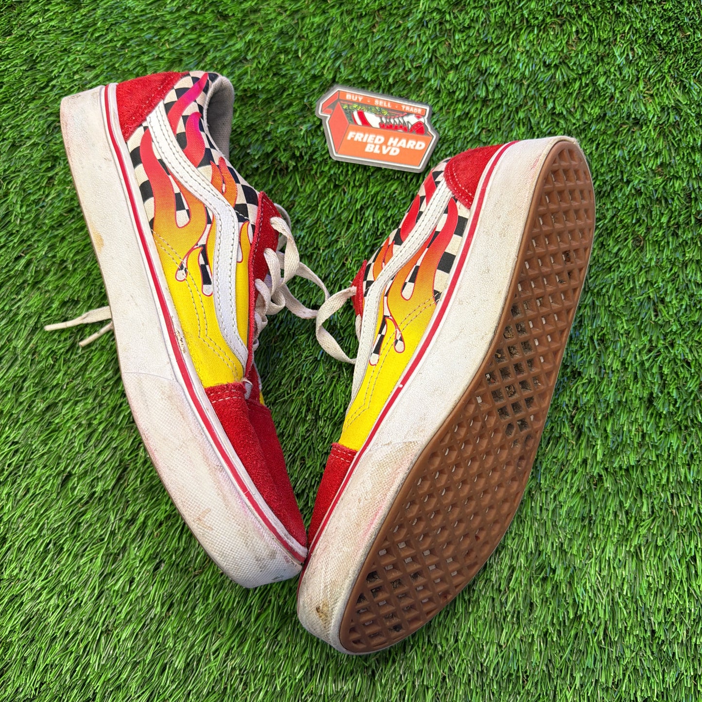 Vans Red Flame