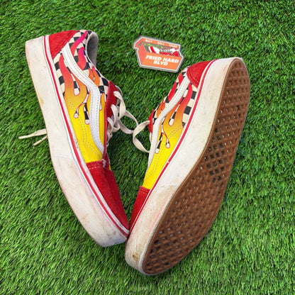 Vans Red Flame