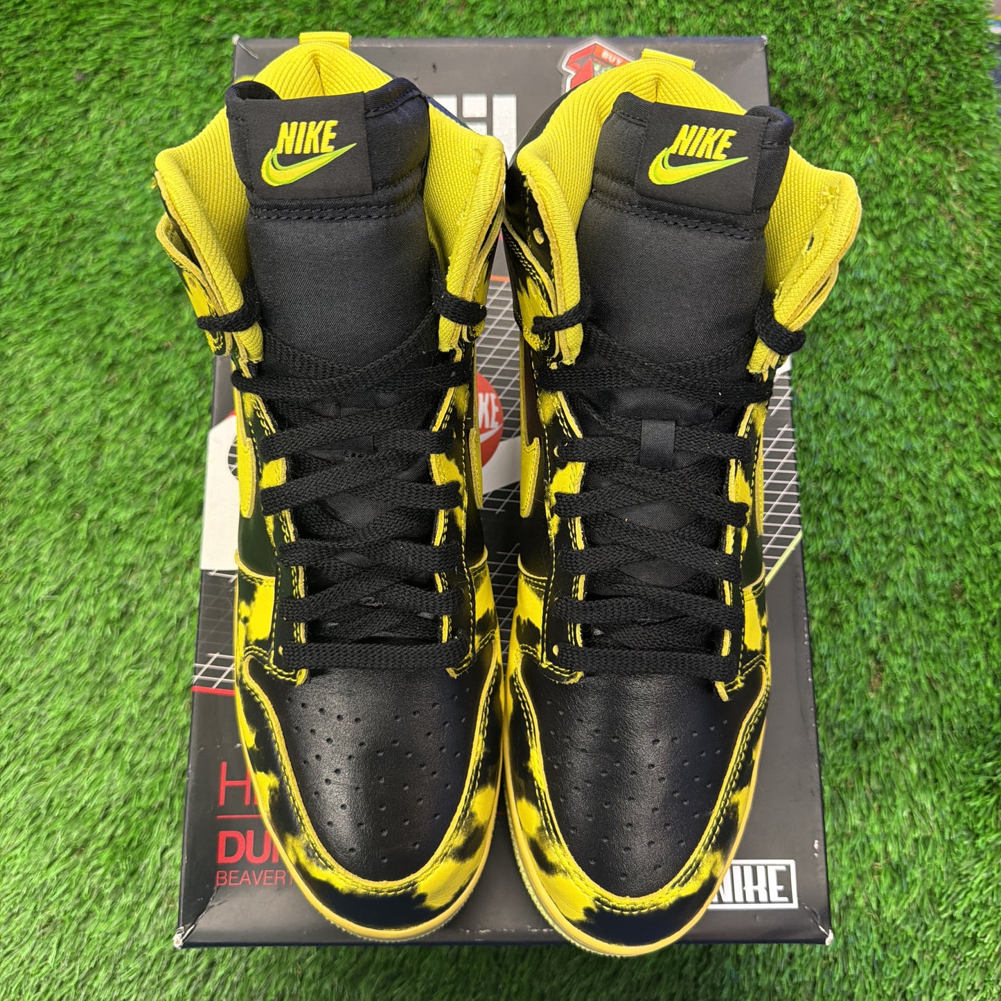 Nike Dunk High 1985 'Yellow Acid Wash'