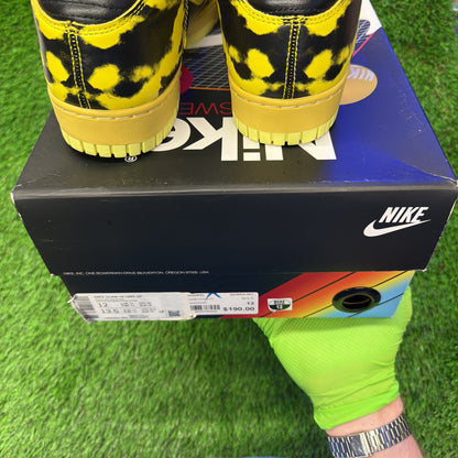 Nike Dunk High 1985 'Yellow Acid Wash'