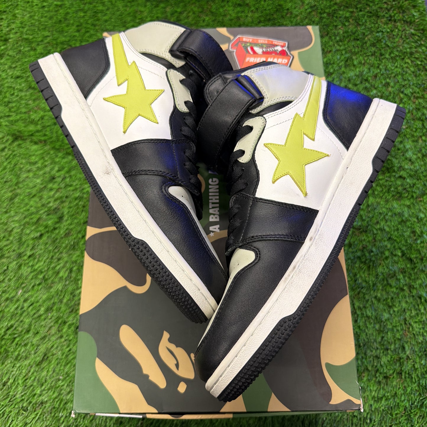 BAPE Block Sta High 'Black Lime'