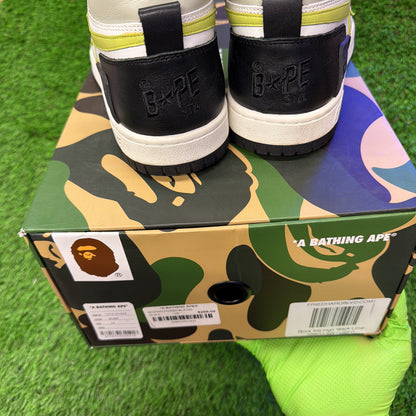 BAPE Block Sta High 'Black Lime'