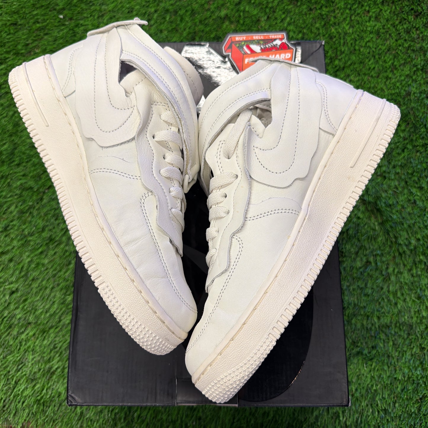 Comme des Garçons x Nike Air Force 1 Mid 'Triple White'