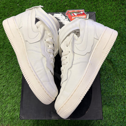 Comme des Garçons x Nike Air Force 1 Mid 'Triple White'