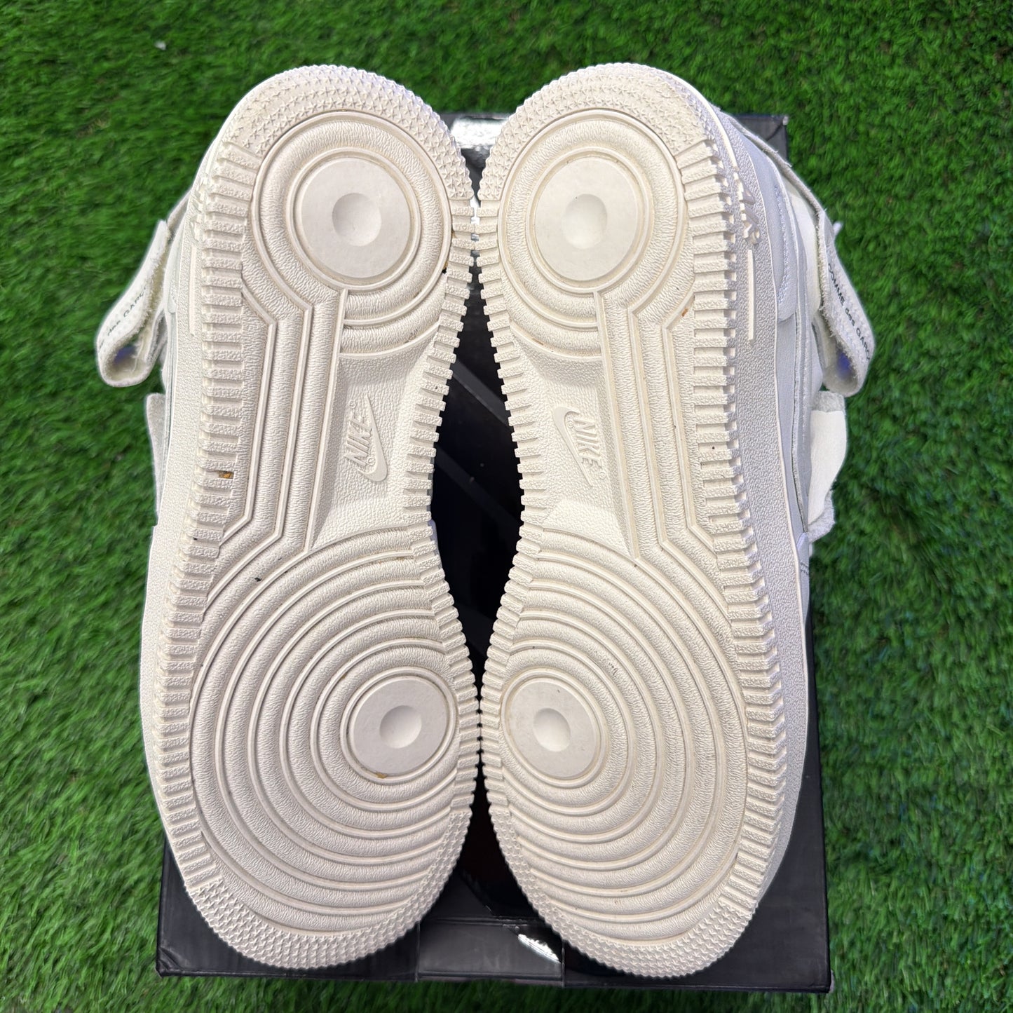 Comme des Garçons x Nike Air Force 1 Mid 'Triple White'