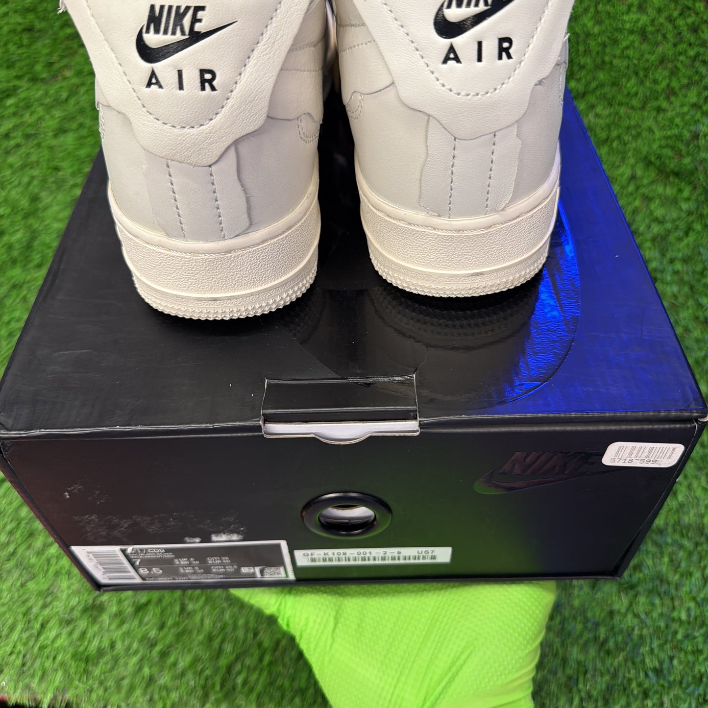 Comme des Garçons x Nike Air Force 1 Mid 'Triple White'