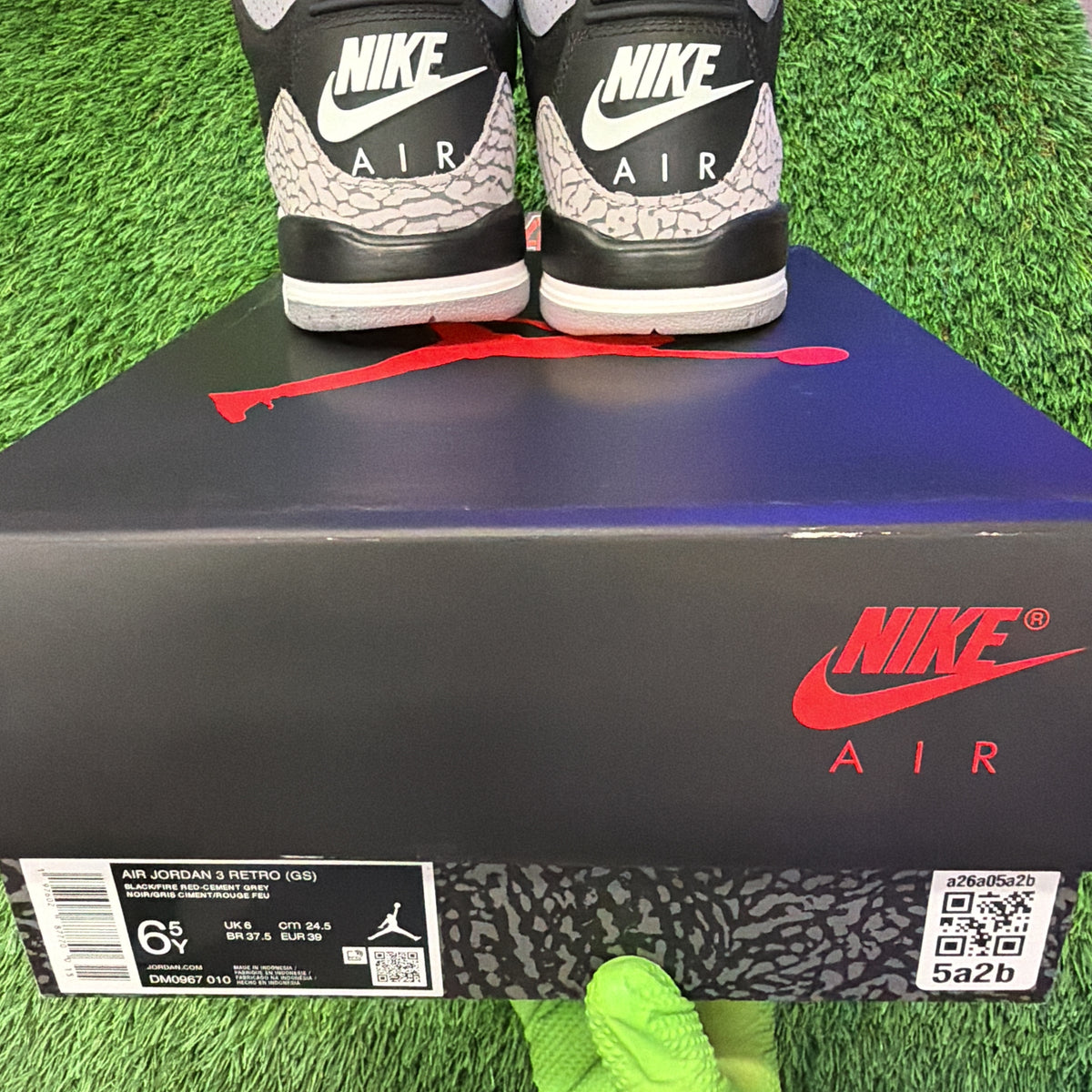 Air Jordan 3 Retro OG GS 'Black Cement' 2024