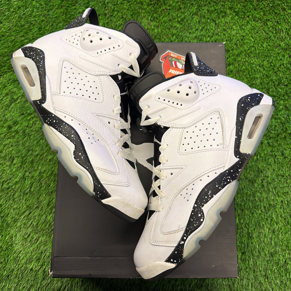 Jordan 6 Retro Reverse Oreo SIZE 8.5M/10W