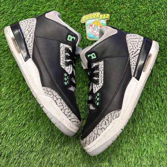 Jordan 3 Retro Green Glow (GS) SIZE 6.5Y/8W