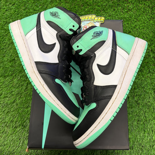 Air Jordan 1 Retro High OG 'Green Glow' SIZE 6.5M/8W