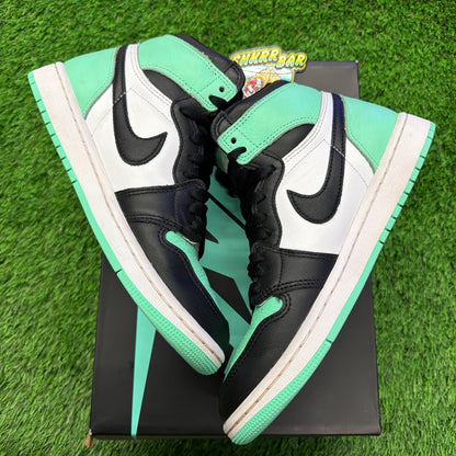 Air Jordan 1 Retro High OG 'Green Glow' SIZE 6.5M/8W