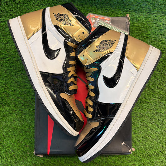 Air Jordan 1 Retro High OG NRG 'Gold Toe' SIZE 10.5M/12W