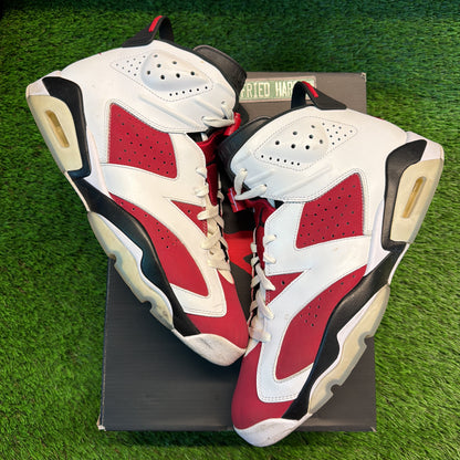 Air Jordan 6 Retro OG 'Carmine' 2021 SIZE 12M/13.5W