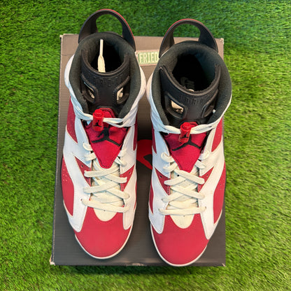 Air Jordan 6 Retro OG 'Carmine' 2021 SIZE 12M/13.5W