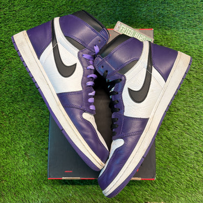 Air Jordan 1 Retro High OG 'Court Purple 2.0' SIZE 12M/13.5W