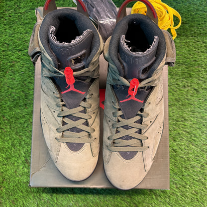 Travis Scott x Air Jordan 6 Retro 'Olive' SIZE 12M/13.5W