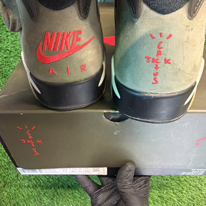 Travis Scott x Air Jordan 6 Retro 'Olive' SIZE 12M/13.5W