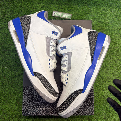 Air Jordan 3 Retro 'Racer Blue' SIZE 10.5M/12W