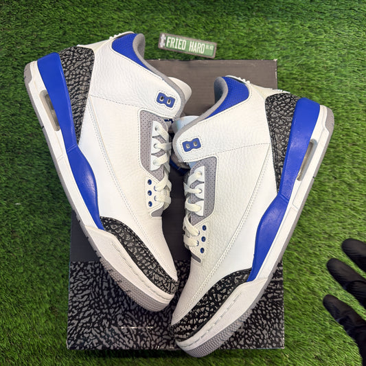 Air Jordan 3 Retro 'Racer Blue' SIZE 10.5M/12W
