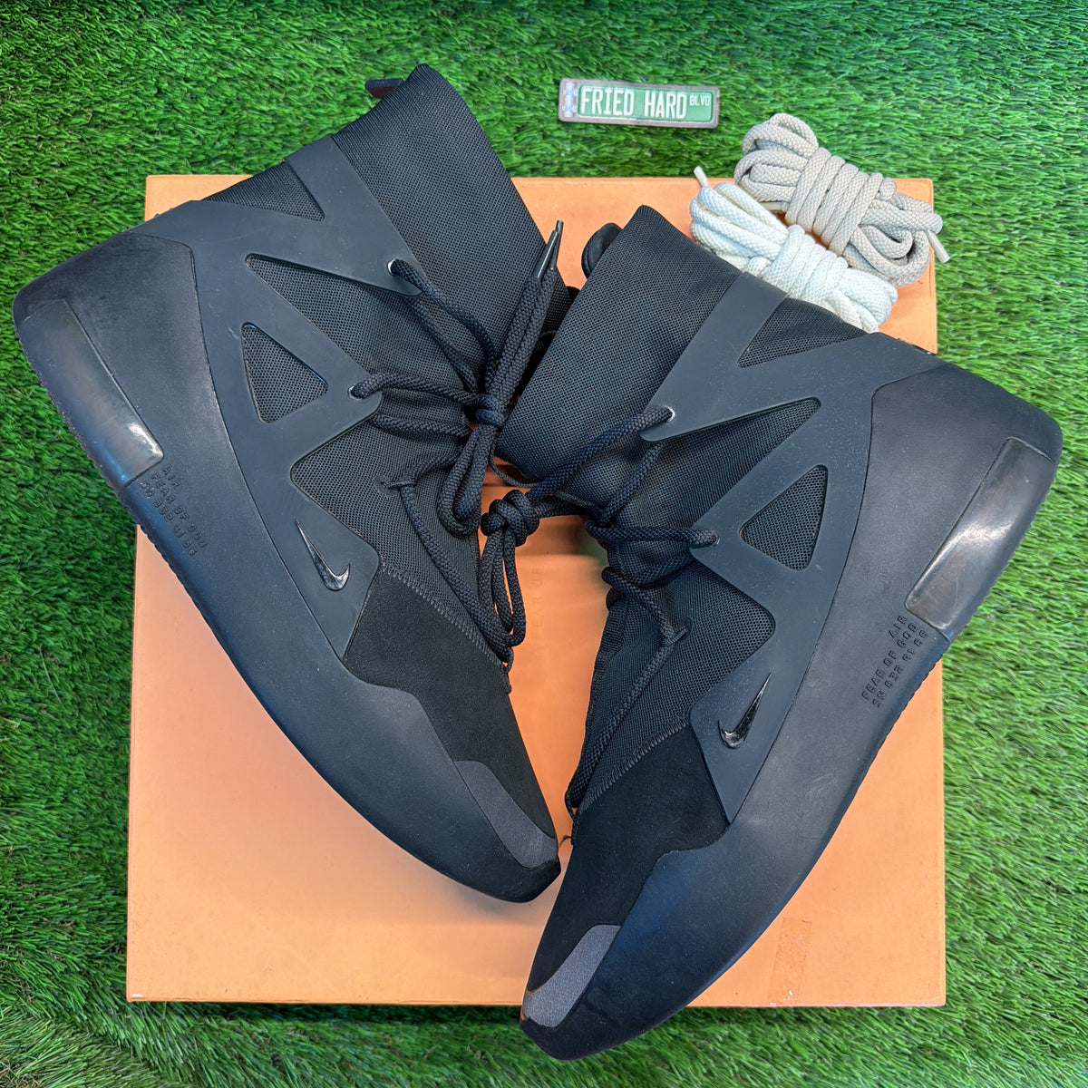 Nike Air Fear of God 1 'Triple Black' SIZE 12M/13.5W