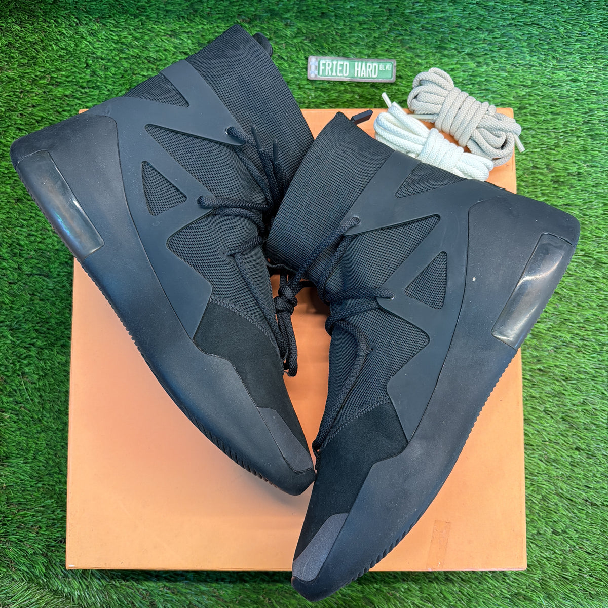 Nike Air Fear of God 1 'Triple Black' SIZE 12M/13.5W
