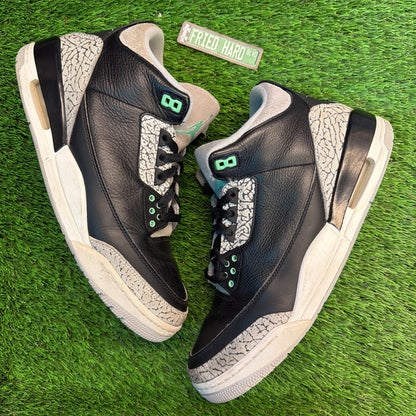 Air Jordan 3 Retro 'Green Glow' SIZE 12M/13.5W
