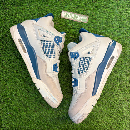 Air Jordan 4 Retro GS 'Military Blue' 2024 SIZE 7Y/8.5W