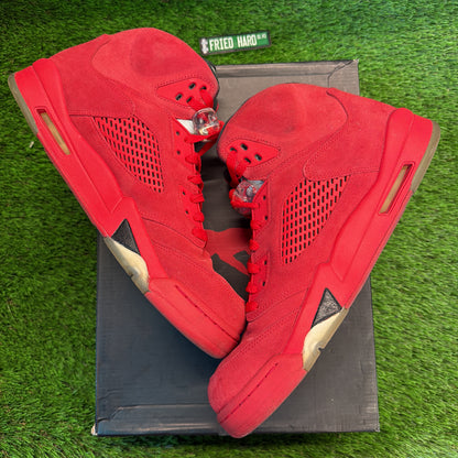 Air Jordan 5 Retro 'Red Suede' SIZE 11.5M/13W