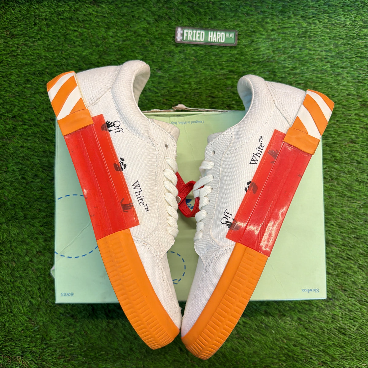 Off-White Vulc Sneaker 'White Orange' SIZE 8M/9.5W