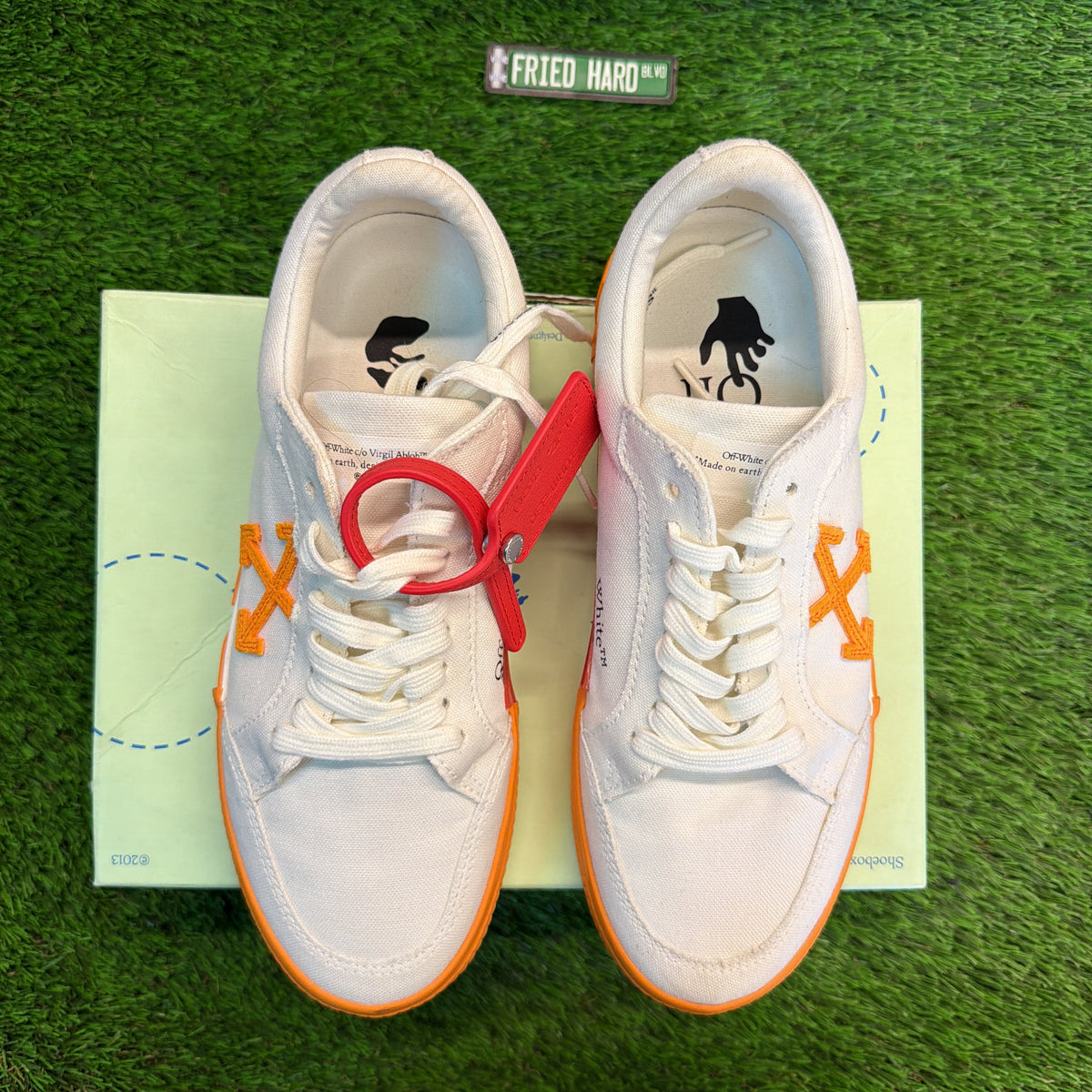 Off-White Vulc Sneaker 'White Orange' SIZE 8M/9.5W