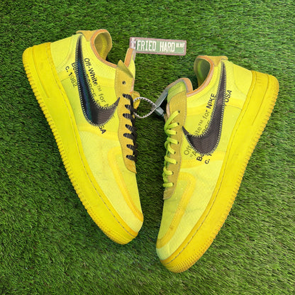 Off-White x Nike Air Force 1 Low 'Volt' SIZE 12M/13.5W