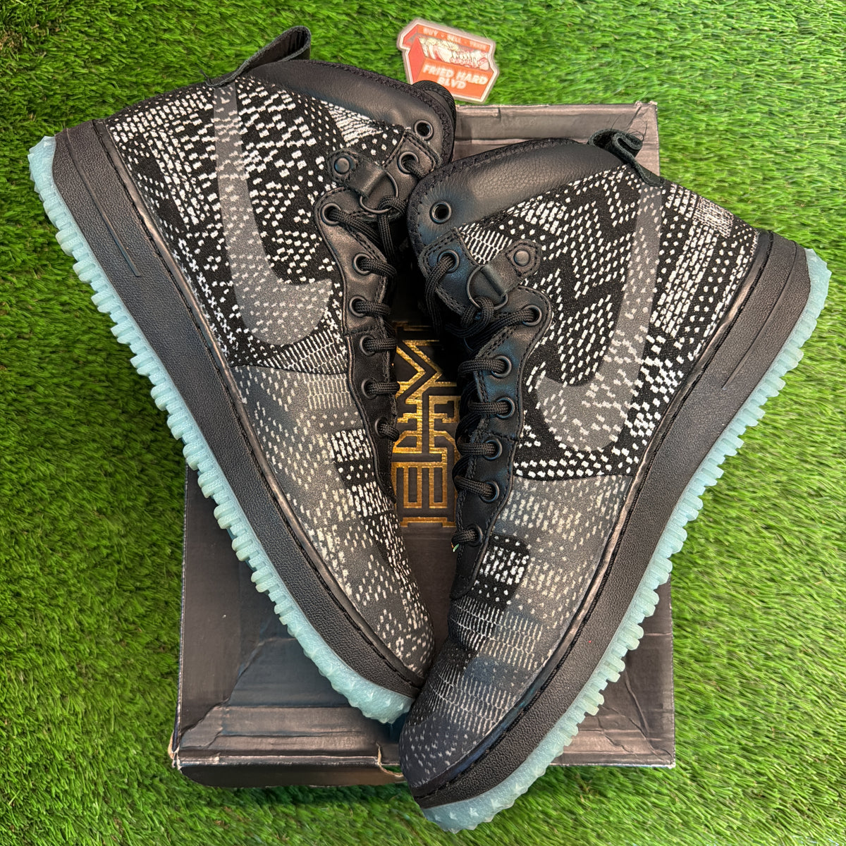 Nike Air Force 1 Duckboot 'BHM' SIZE 11.5M/13W