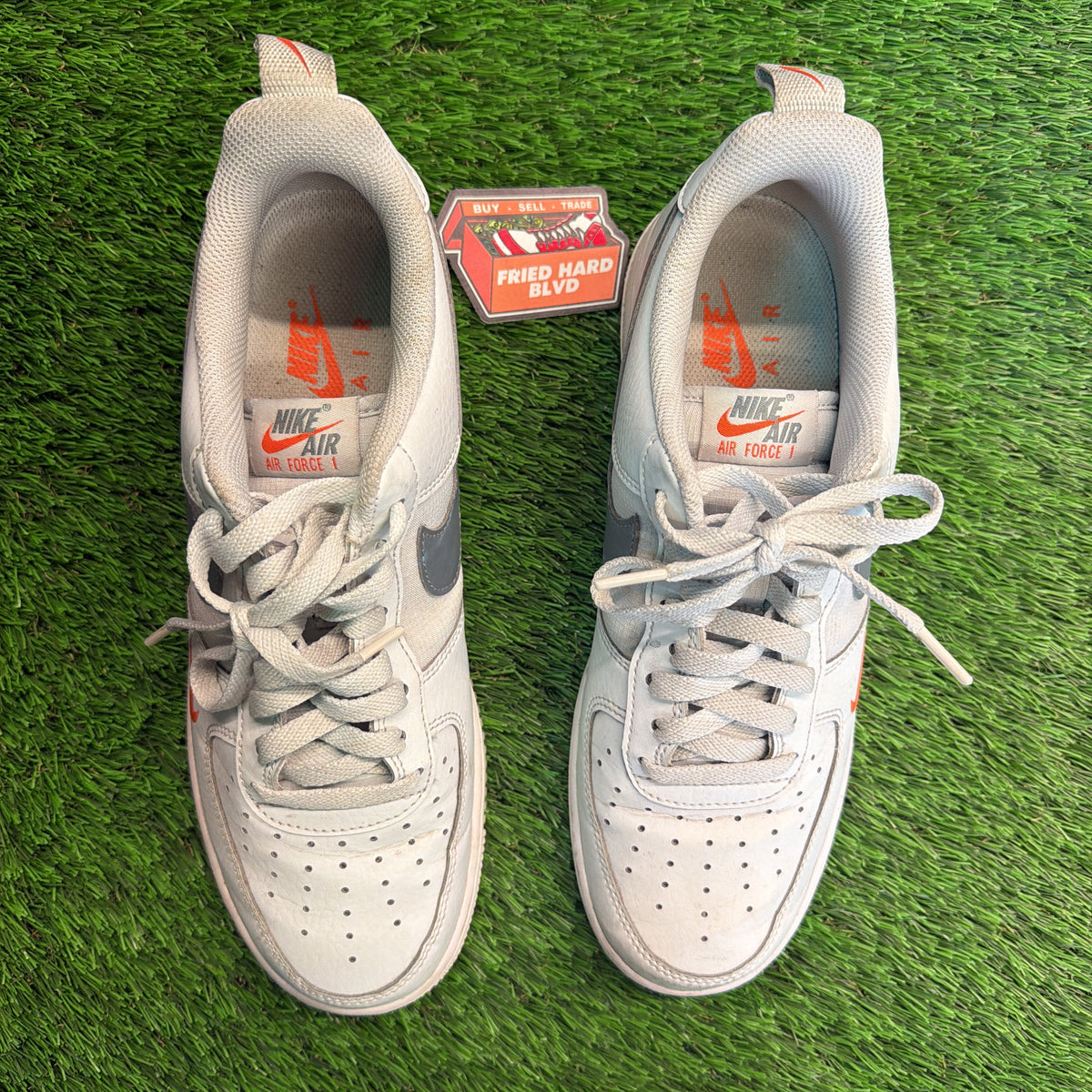 Nike Air Force 1 '07 'Photon Dust Safety Orange' SIZE 9.5M/11W