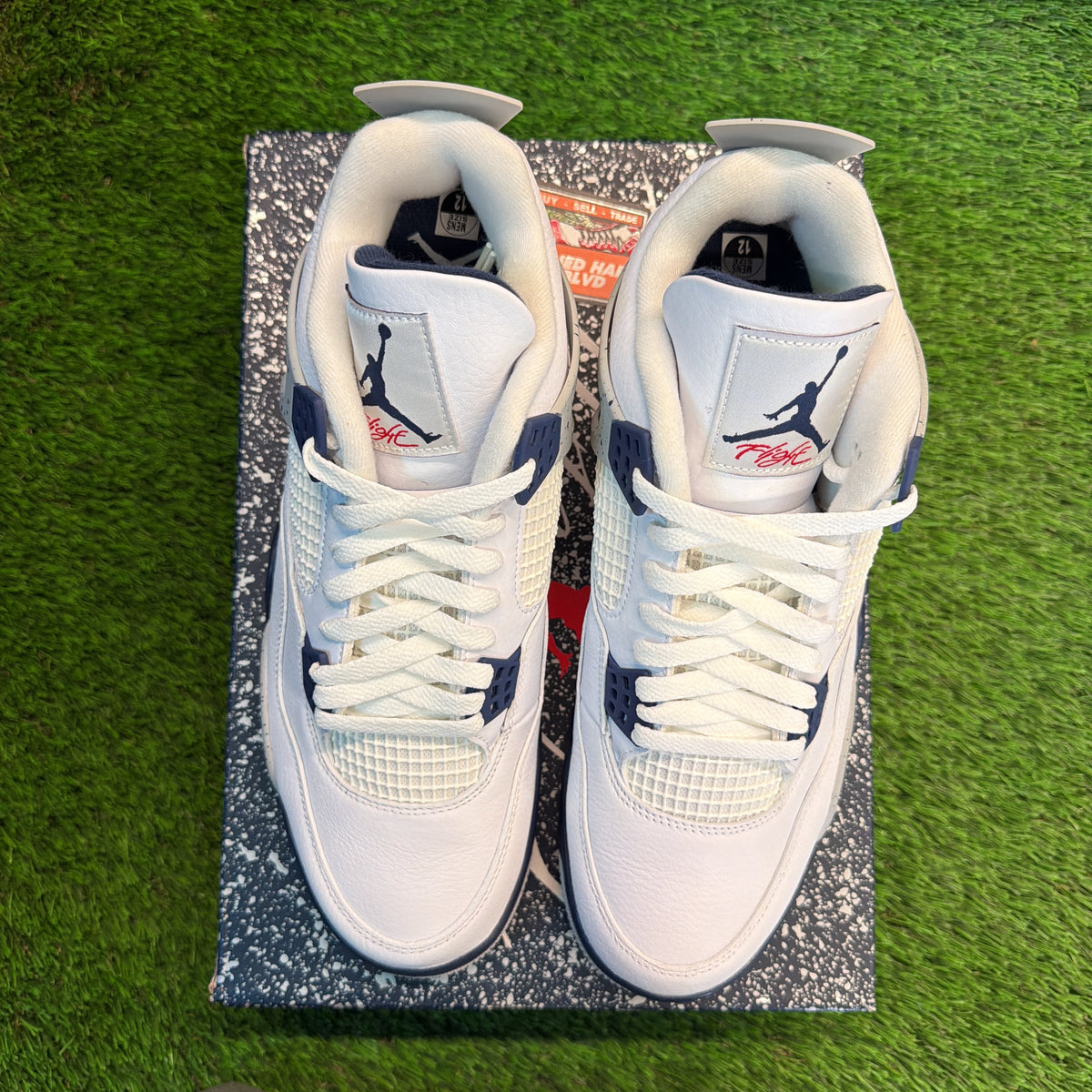 Air Jordan 4 Retro 'Midnight Navy' SIZE 12M/13.5W