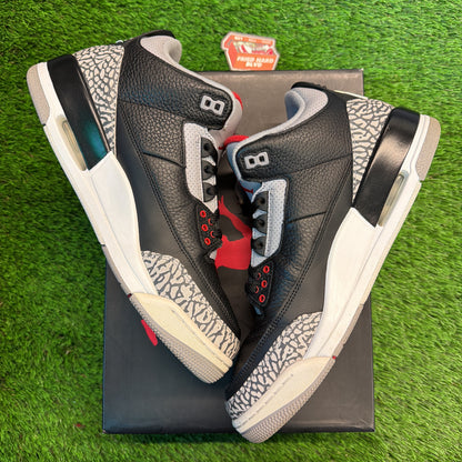 Air Jordan 3 Retro OG 'Black Cement' 2018 SIZE 10.5M/12W
