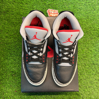 Air Jordan 3 Retro OG 'Black Cement' 2018 SIZE 10.5M/12W