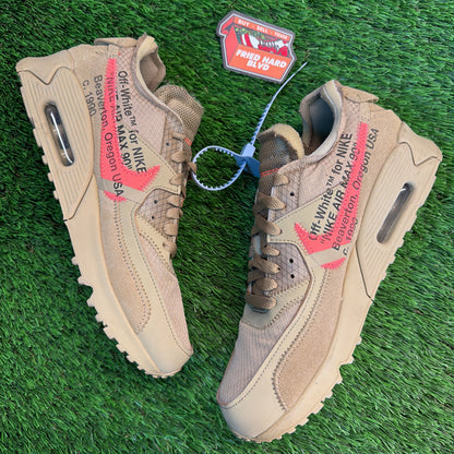 Off-White x Nike Air Max 90 'Desert Ore' SIZE 7M/8.5W