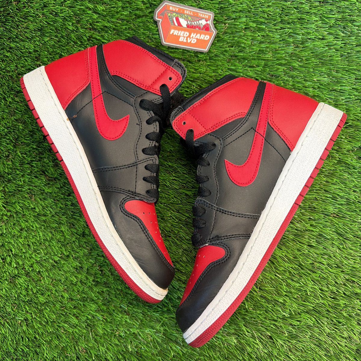 Air Jordan 1 Retro High OG GS 'Banned' 2016 SIZE 7Y/8.5W