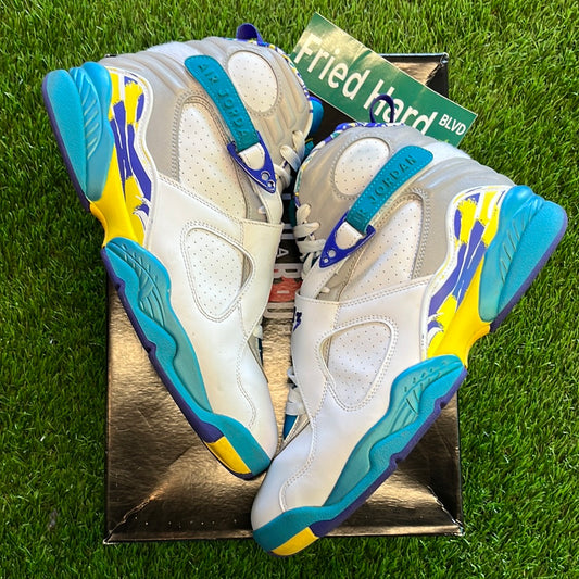 Wmns Air Jordan 8 Retro 'White Aqua'